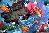 The Leap to the Dragon's Door with LED - Pokemon Resin Statue - Crescent-Studios