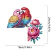 (US Local)Flower Parrot  Diamond Painting Door Corner Sign DIY Door Frame Decor