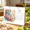 DIY 2027 Diamond Painting Calendar Art Kit Paper Desk Calendar Desktop Decoration Craft Kit