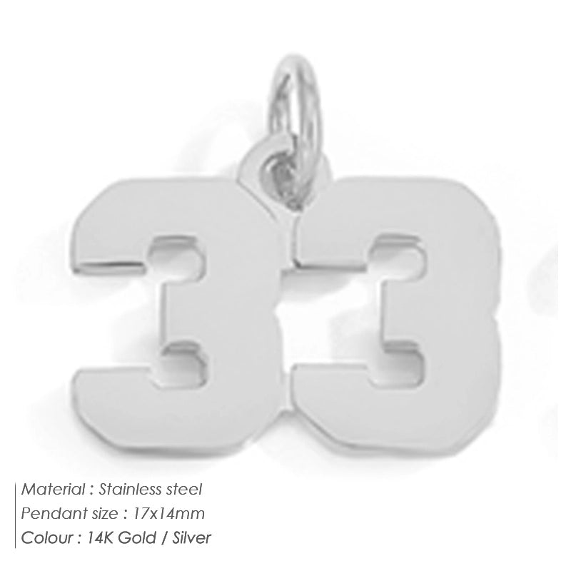 1 Piece 14*17mm 8 * 14mm 304 Stainless Steel 14K Gold Plated Number Pendant Jewelry Accessories