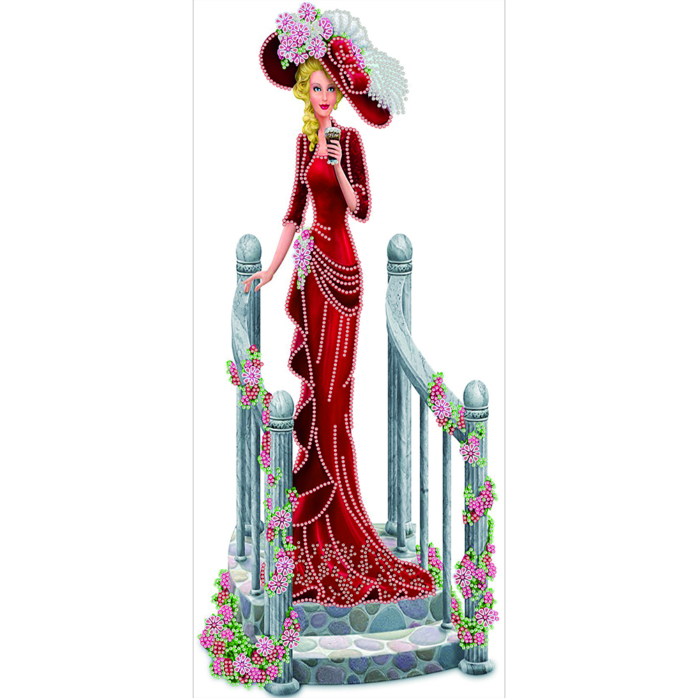 

Dress Lady-Special-Shaped Diamond Painting 30X60CM, 501 Original