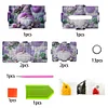 Purple Gnome Diamond Painting Tissue Box Wooden Diamond Art Tissue Storage Box