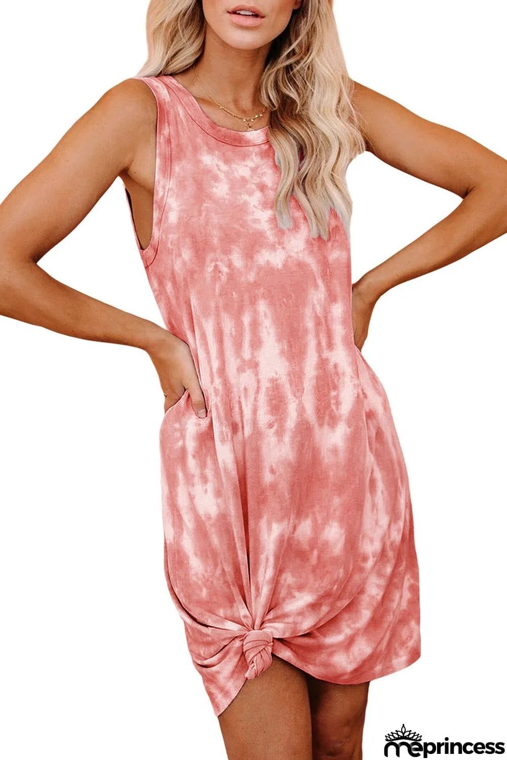 Tie Dye Knit Tank Dress
