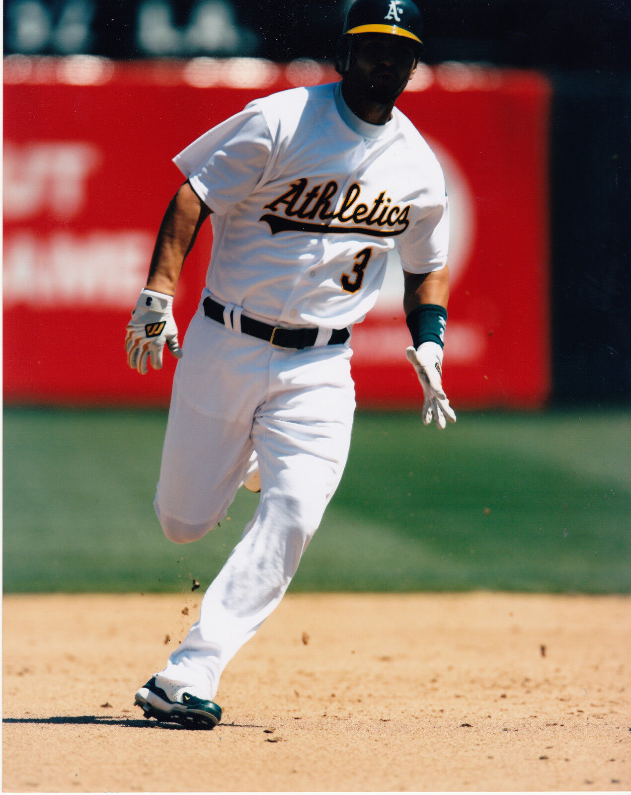 ERIC CHAVEZ OAKLAND A'S COLOR ACTION 8x10