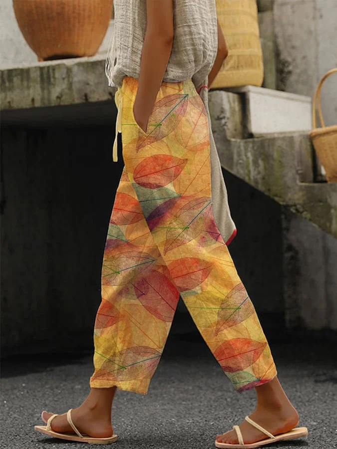 Women's Printed Casual Trousers