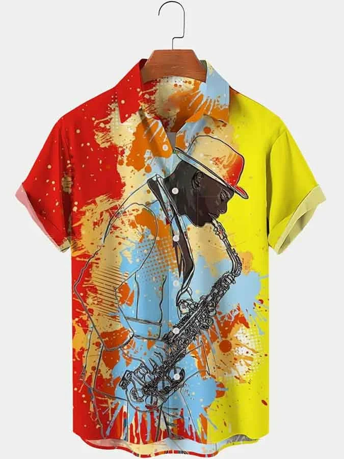 Music Collection Men's Printed Shirt