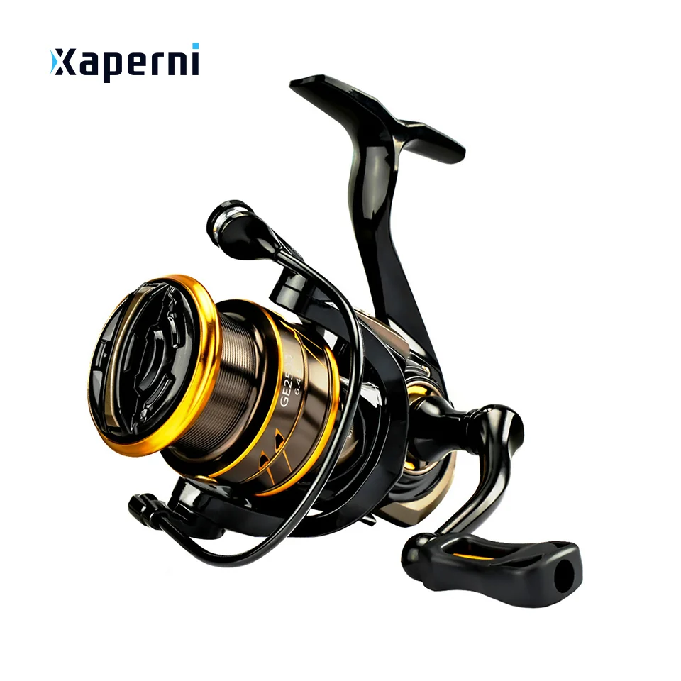 Xaperni High Gear Ratio of Up To 6.4:1 Spinning Reel CNC Metal Handle Fishing Reel