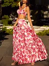 Hawaii Style Floral Printed Two-Piece Suits