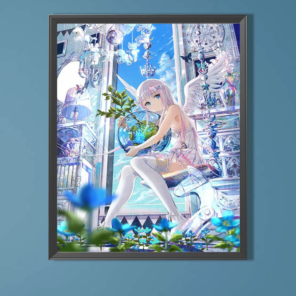 Full Round Diamond Painting 40*50cm - Girl Angel