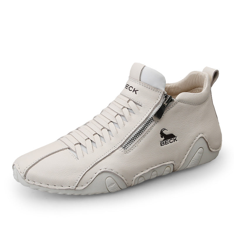 High-top Leather Soft-soled Casual Women Shoes DANRRIO.COM DANRRIO