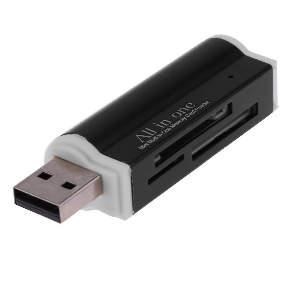 

USB2.0 4 in 1 Multi Memory Card Reader for SD/SDHC/Mini SD/MMC/TF Card/MS, Blue, 501 Original