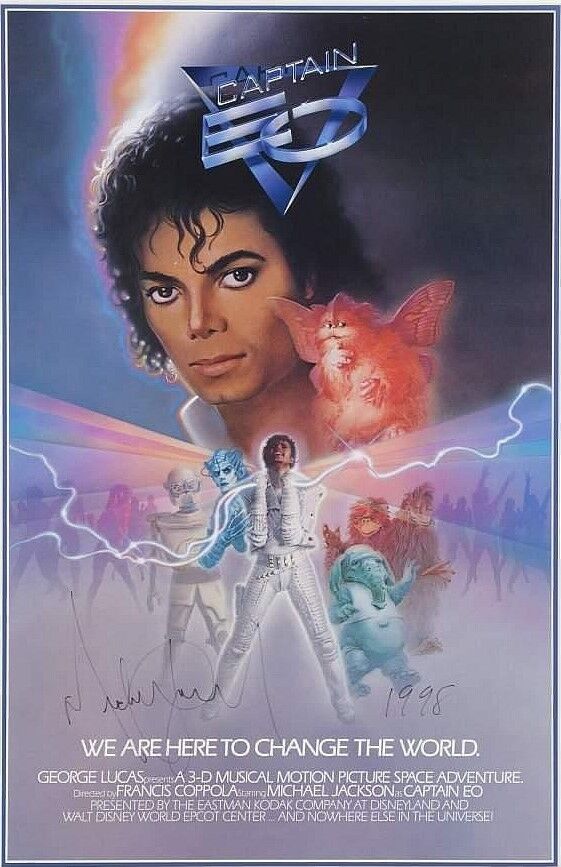 MICHAEL JACKSON Signed 'Captain EO' Photo Poster paintinggraph - Pop Singer Vocalist - preprint