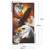 (40*70cm)Eagle Wolf - Full Round Drill Diamond Painting