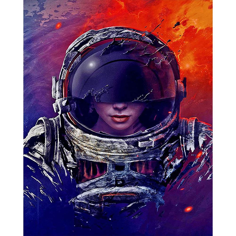 

Astronaut - 11CT Stamped Cross Stitch - 46*36CM, 501 Original