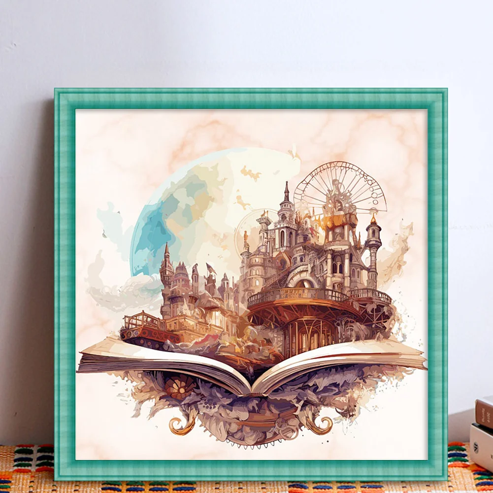 DIY Stamped Cross Stitch 11CT Full Embroidery 50*50cm - Magic Book