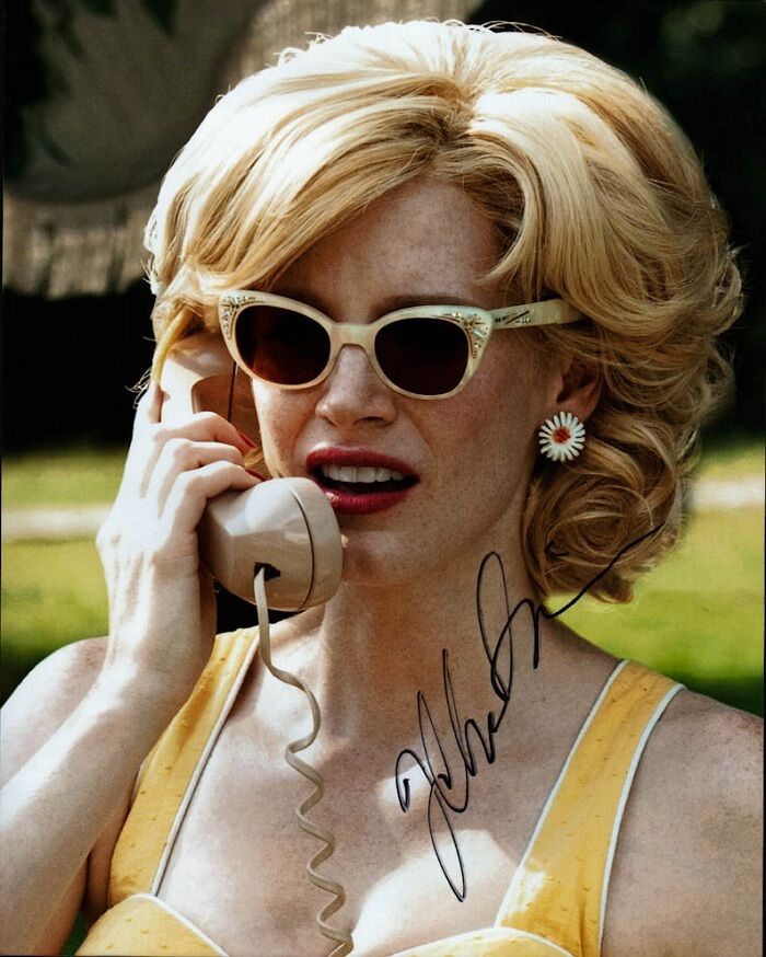 Oscar Nominated JESSICA CHASTAIN In-person Signed Photo Poster painting - THE HELP