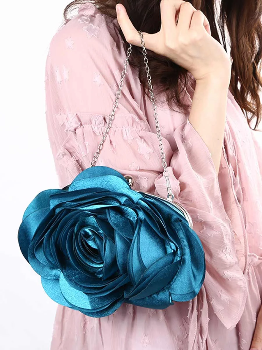 Evening Bag Flower-Shaped Clutch Bag