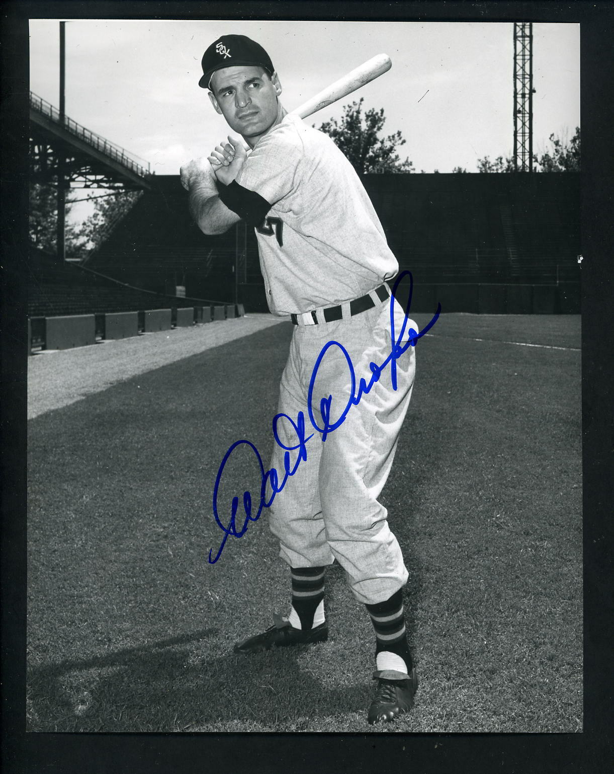 Walt Dropo SIGNED 1955 Press Original Don Wingfield Photo Poster painting Chicago White Sox