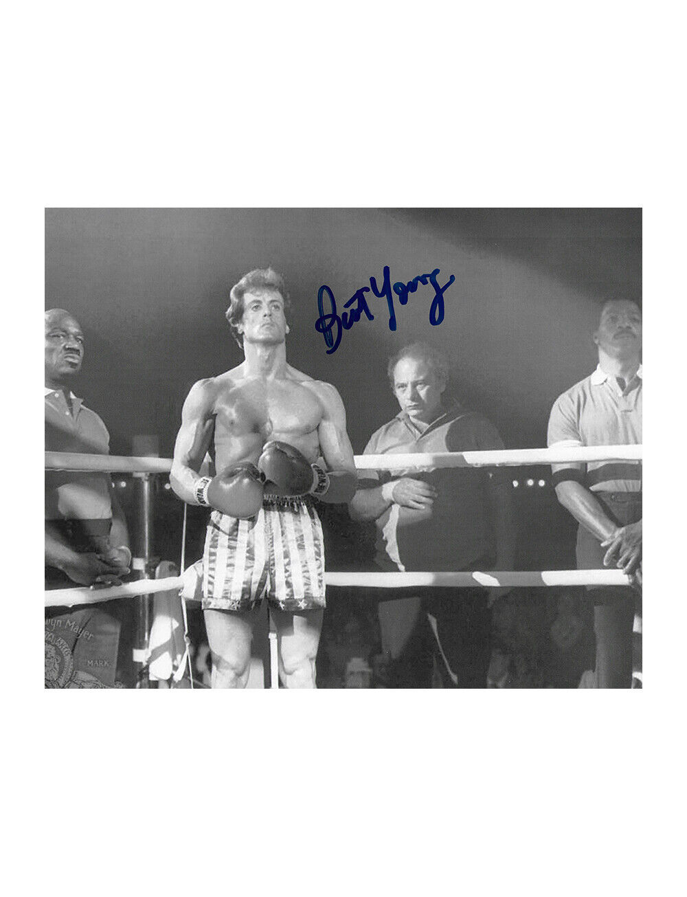 10x8 Rocky Print Signed By Burt Young 100% + COA