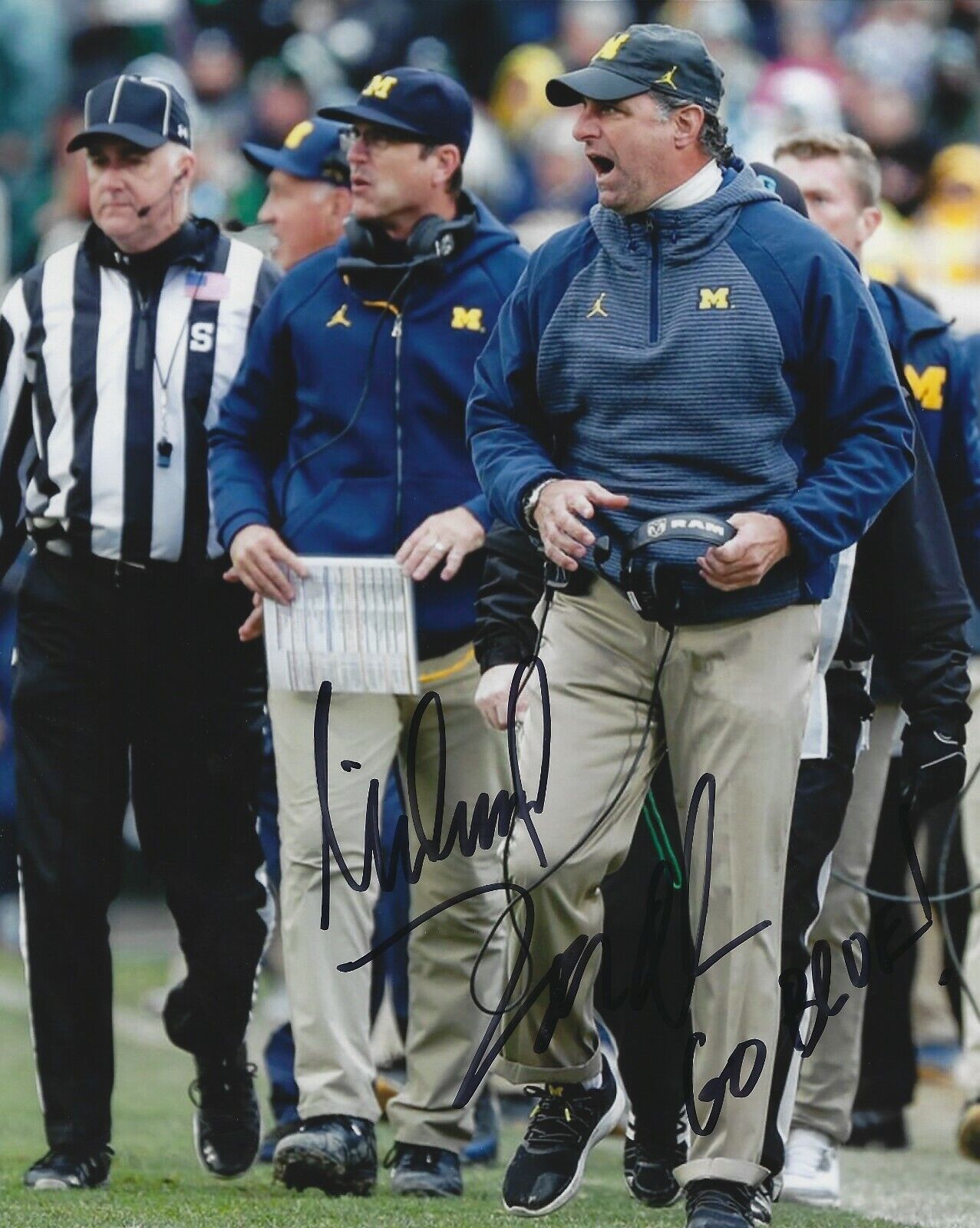 Signed 8x10 MICHAEL ZORDICH Michigan Wolverines Autographed Photo Poster painting - w/COA