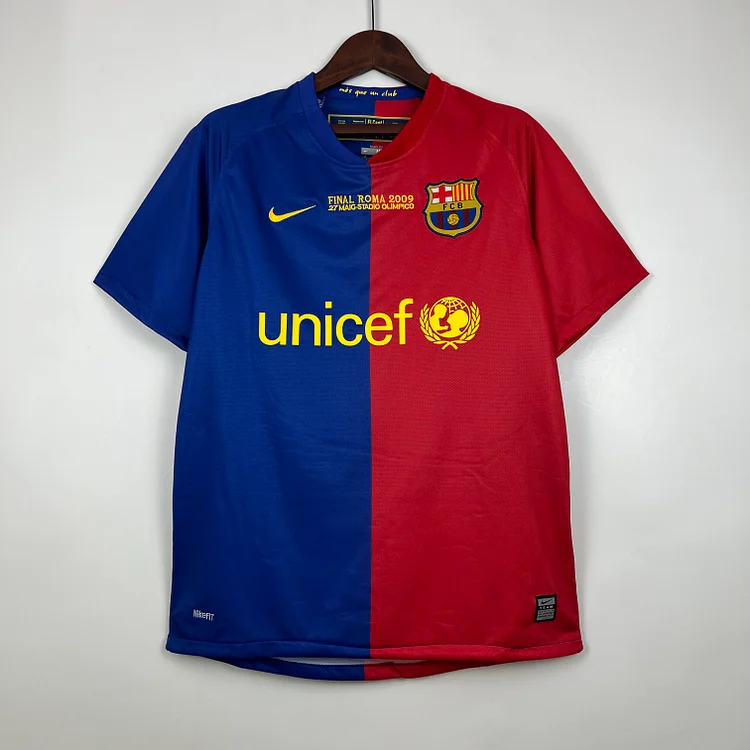 2008/09 Barcelona Home Retro Kit - UEFA Champions League