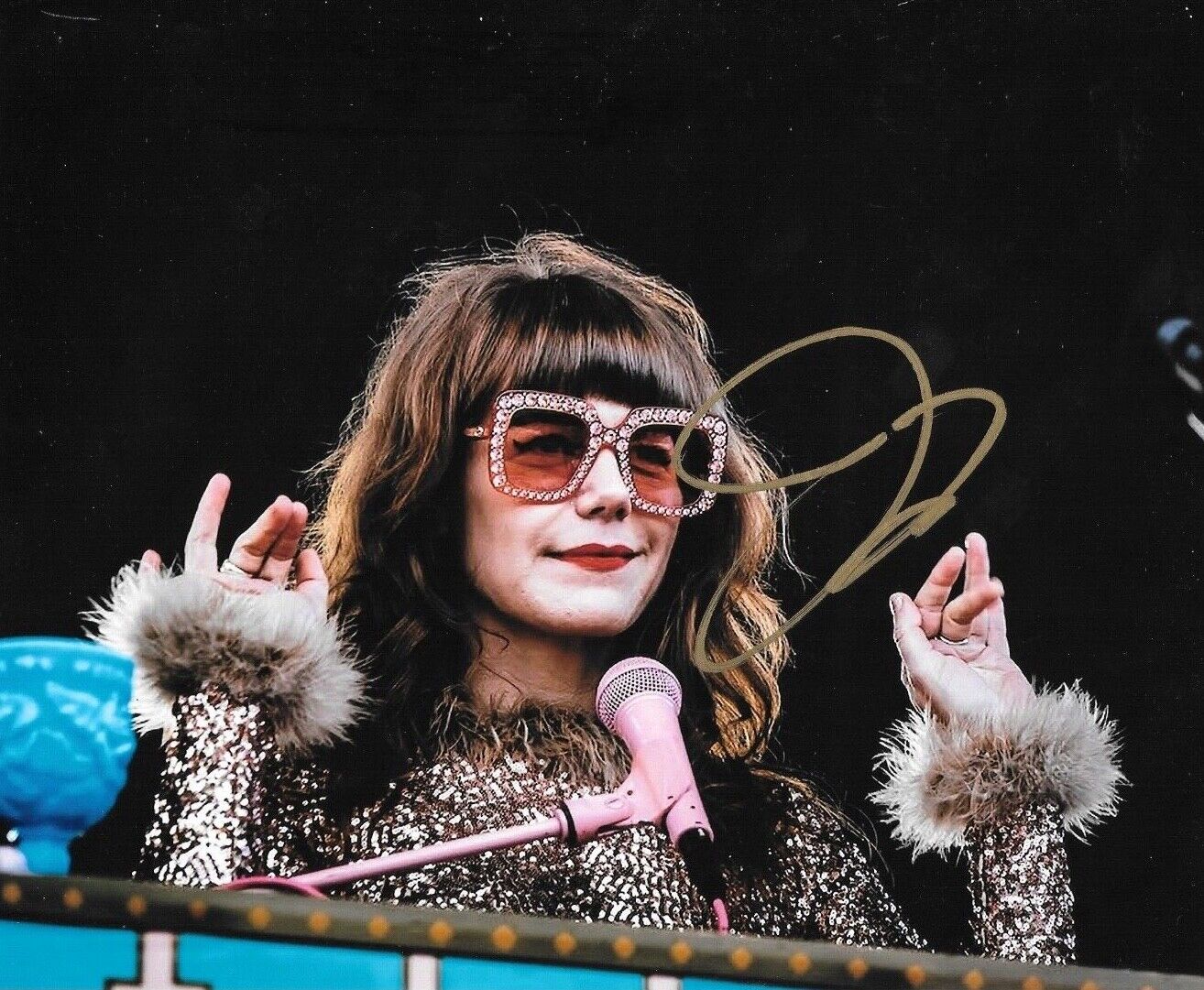 * JENNY LEWIS * signed 8x10 Photo Poster painting * RILO KILEY * THE POSTAL SERVICE * 5