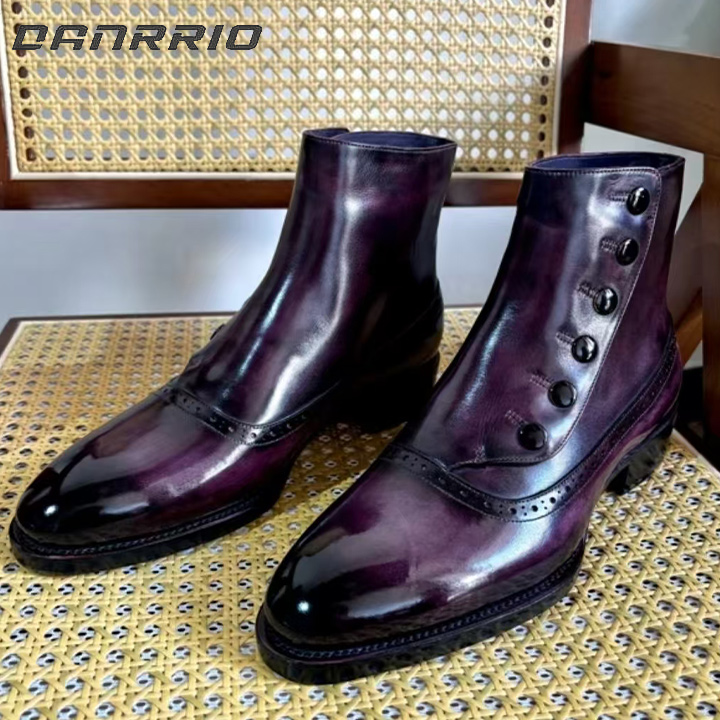 DANRRIO Customized Fully Handmade Goodyear Polished Oxfords Men's Shoes Business DANRRIO.COM DANRRIO
