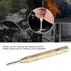 Spring Loaded Drill Punch Tool, Brass Window Punch Tool, Fixed Point and Window Glass Break Automatic Center Punches