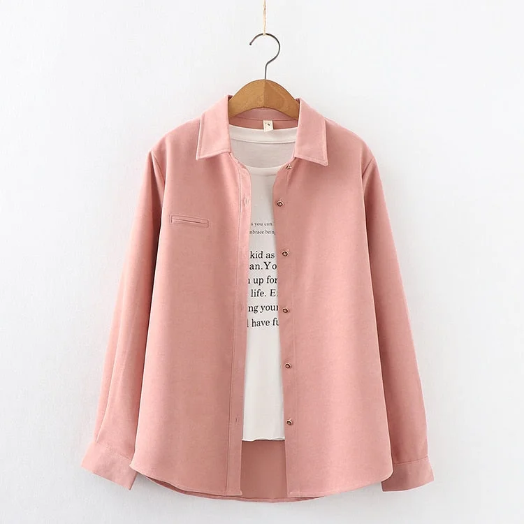 Exquisite Solid Color Women's Shirt 2021Spring New Casual Design Sense Blouses and Tops Young Style Lady Long Sleeve Blouse