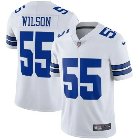 Youth Dallas Cowboys #55 Logan Wilson Esch White Color Rush Vapor Limited Stitched Jersey R5V0