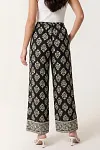 Bohemian Print Slacks, Elastic Waist Summer Pants, Guangzhou Clothing Manufacturer, Plus Size Women's Trousers, Beach Chic Palazzo Pants
