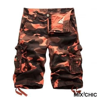 Men's Cargo Shorts Summer Camouflage Multi-Pocket Casual Shorts