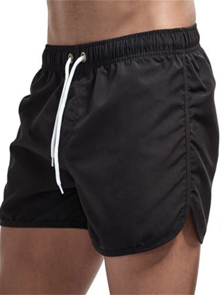 New Men's Fashion Beach Shorts Polyester Quick-drying Multi-color Sports Big Pants Outside Three-quarter Shorts | 168DEAL