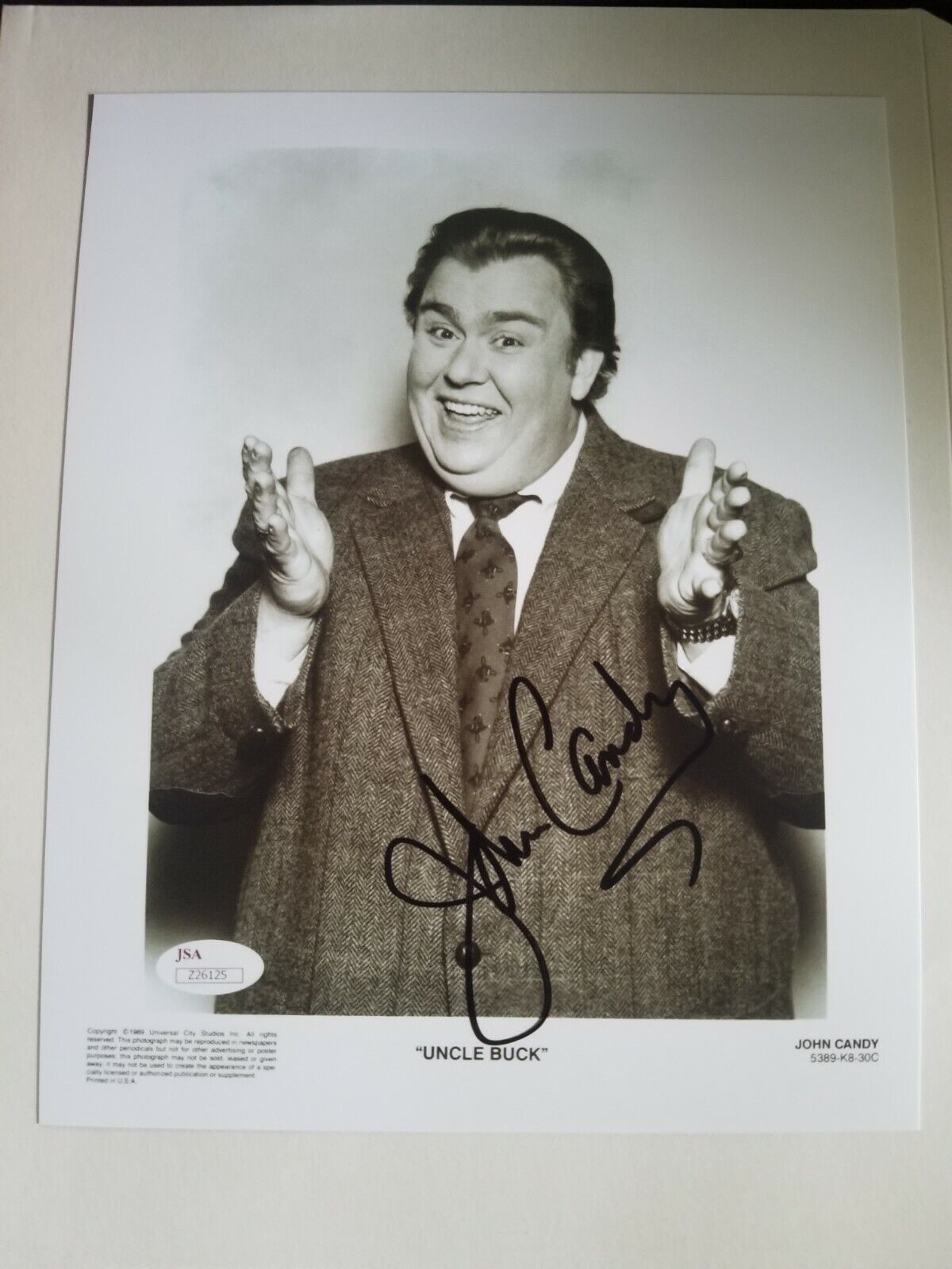 John Candy Signed 8x10 Photo Poster painting RP -  Shipping!! Uncle Buck