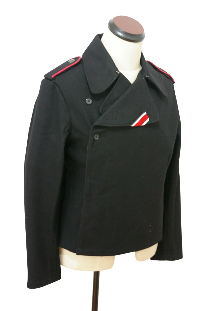   Elite German Panzer Black Wool Wrap/Jacket German-Uniform