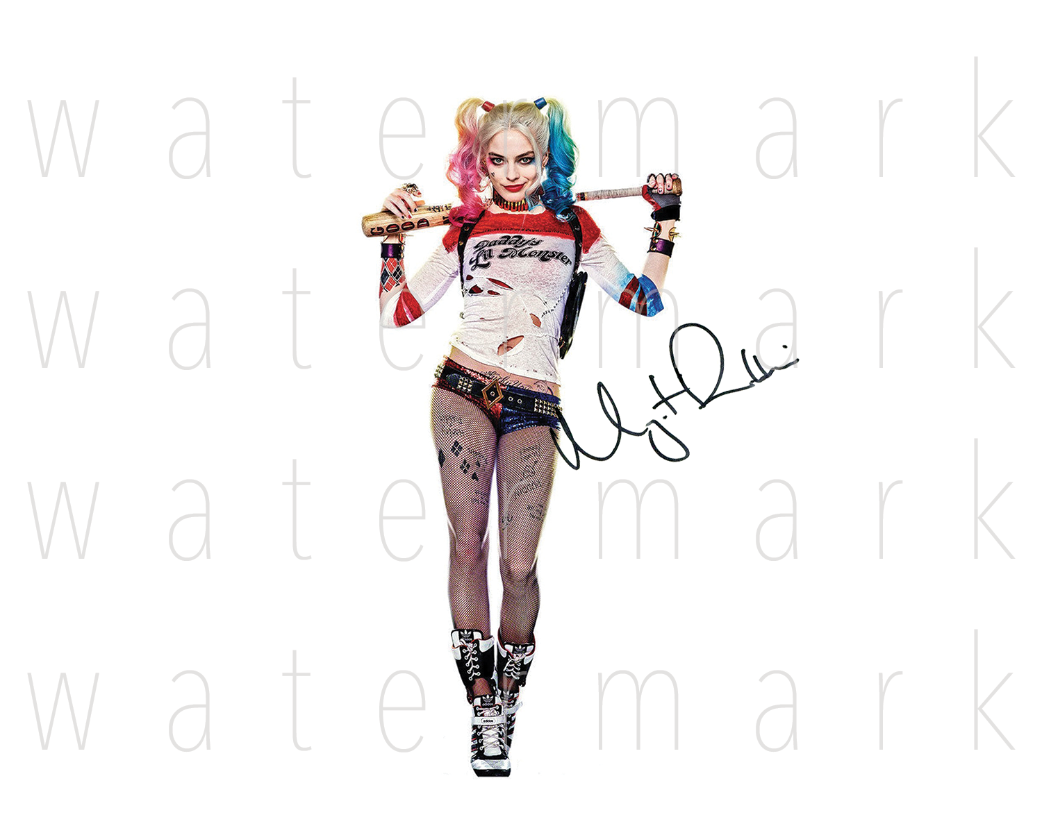 Margot Robbie signed Harley Quinn Birds Photo Poster painting 8X10 poster picture autograph RP