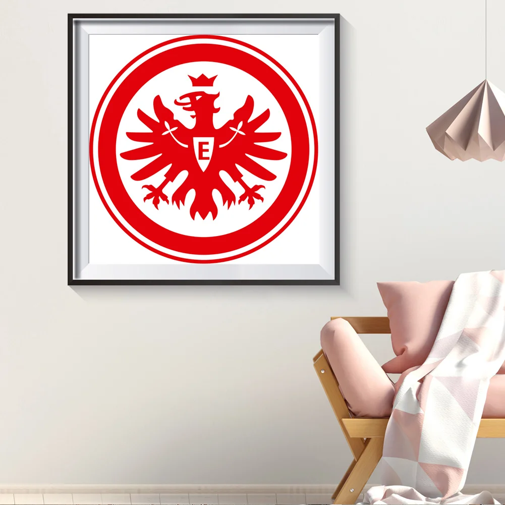 Diamond Painting - Full Round Drill - Eintracht Frankfurt Fu&szlig;ball AG(40*40cm)