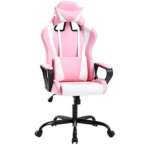 Suitable for women and men with low back painHigh back with lumbar supportComputer office chair