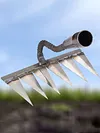 Garden Rake Durable Metal Harrow Garden Hand Rake Tool Heavy Duty Rake Farm Tool