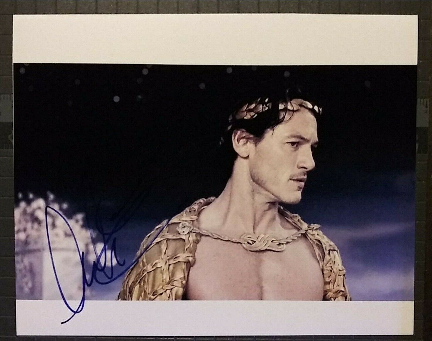 Luke Evans signed 8x10