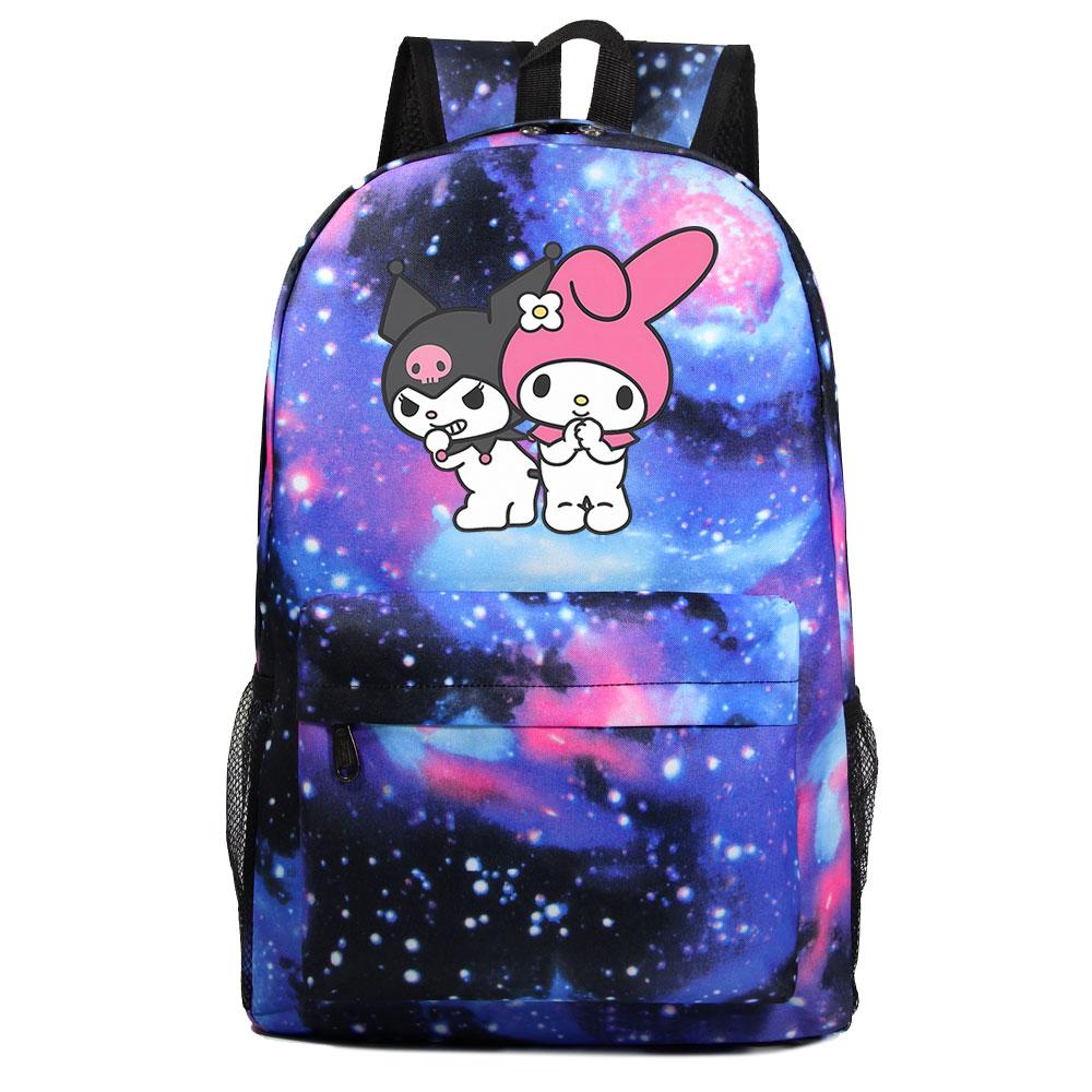 Mayoulove Kuromi Backpack Cute Design Lightweight for School and Outdoor Activities-Mayoulove