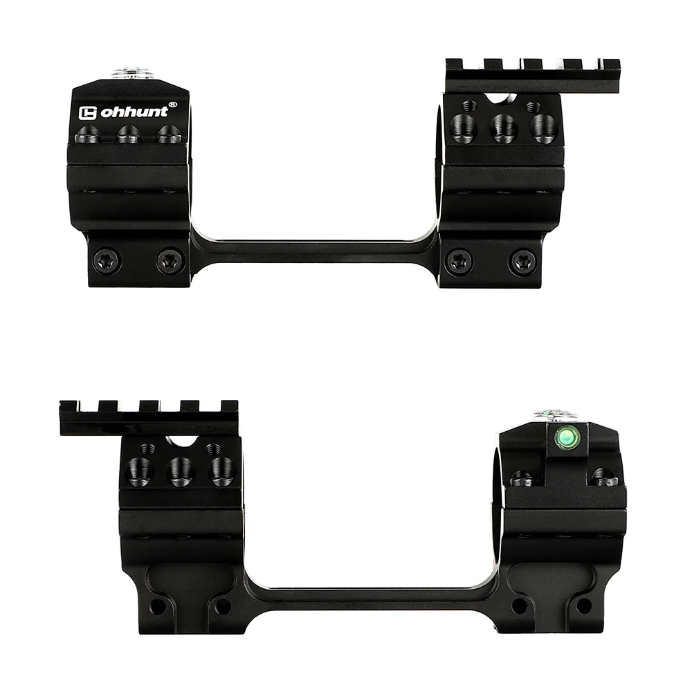 ohhunt® Bi-direction 11mm Dovetail 25.4mm 30mm Rifle Scope Rings Medium Profile with Two Bubble Level Compass