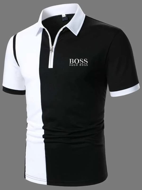 Pre-sale Men's Zip Casual Short Sleeve POLO Shirt