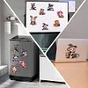 8Pcs Acrylic Halloween Animals Diamond Painting Fridge Magnet