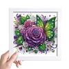 5D DIY Partial Special Shaped Drill Diamond Painting Kit Butterfly Decor With Frame Kit 18x18cm