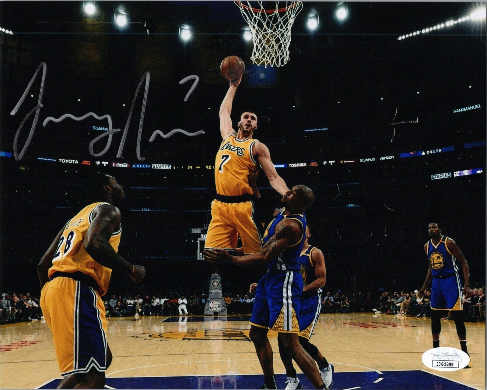 LARRY NANCE JR. Authentic Hand-Signed LOS ANGELES LAKERS