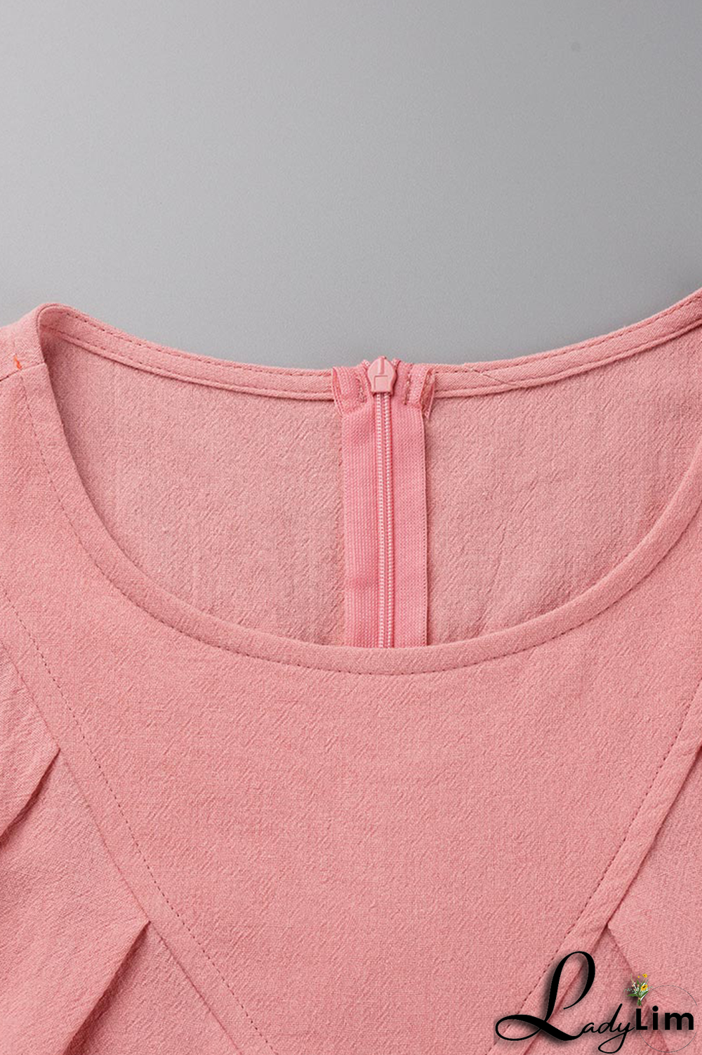 Yellow Casual Solid Patchwork O Neck Straight Dresses