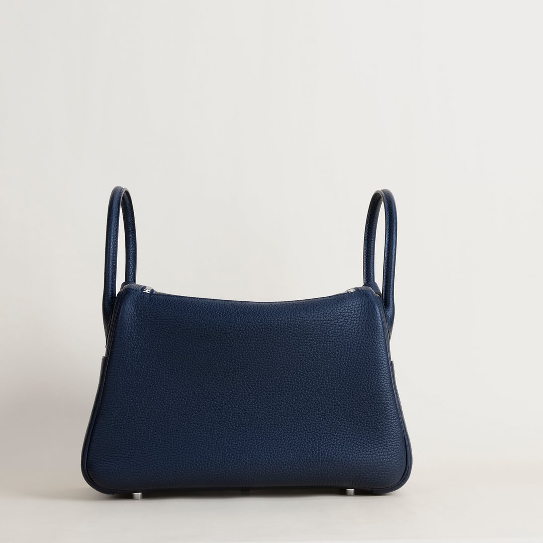 Lindy 30cm Clemence leather 2Z Blue nuit PHW