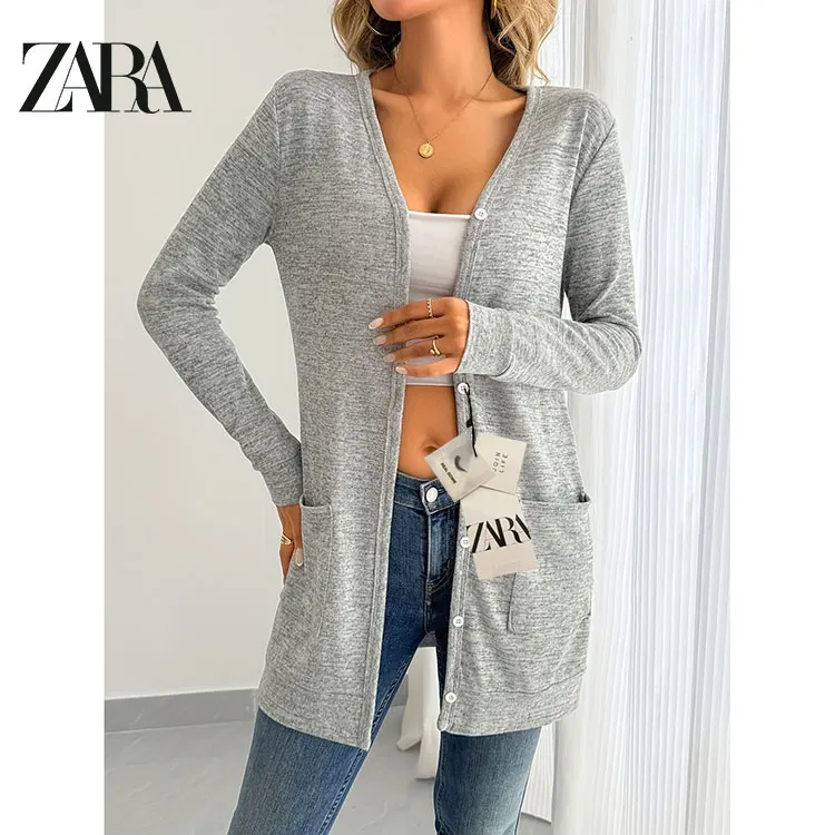 Posebna ponuda za ranu jesen 🔥 Zara &scaron;iroki kardigan dugih rukava s džepovima