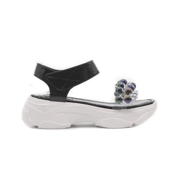 Cute Beans Velcro Side Closure Sandals